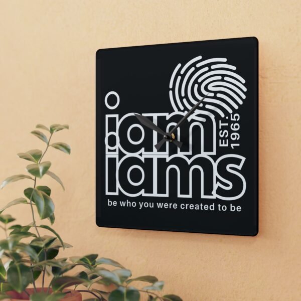 Acrylic Wall Clock - I Am I Am's Design