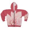 Floral Peace Unisex Zip Hoodie