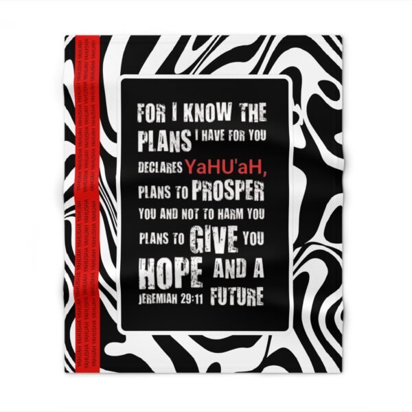 Fleece Blanket YAHUAH Plans for You Scripture