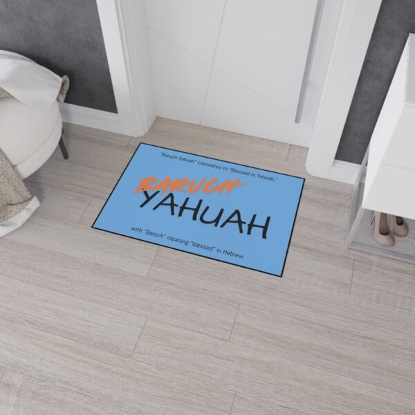 Floor Mat Blessed is Yahuah Biblical Design