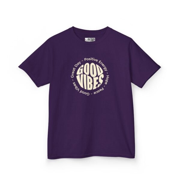 Kids Good Vibes Tee, Positive Energy T-Shirt for Boys and Girls, Fun Kids Apparel, Birthday Gift, Everyday Wear, Summer Style