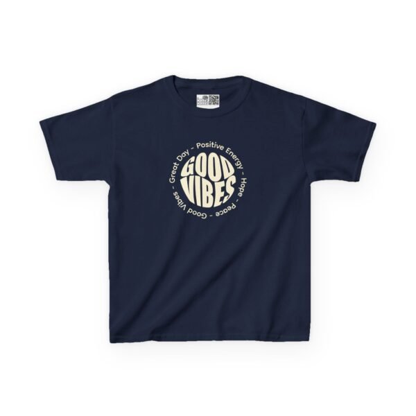 Kids Good Vibes Tee, Positive Energy T-Shirt for Boys and Girls, Fun Kids Apparel, Birthday Gift, Everyday Wear, Summer Style