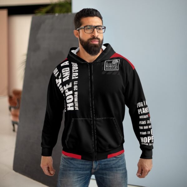 Zip Hoodie - YAHUAH has plans to prosper us, not to harm us
