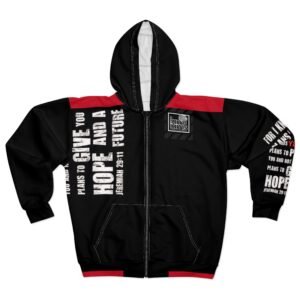 Zip Hoodie - YAHUAH has plans to prosper us, not to harm us