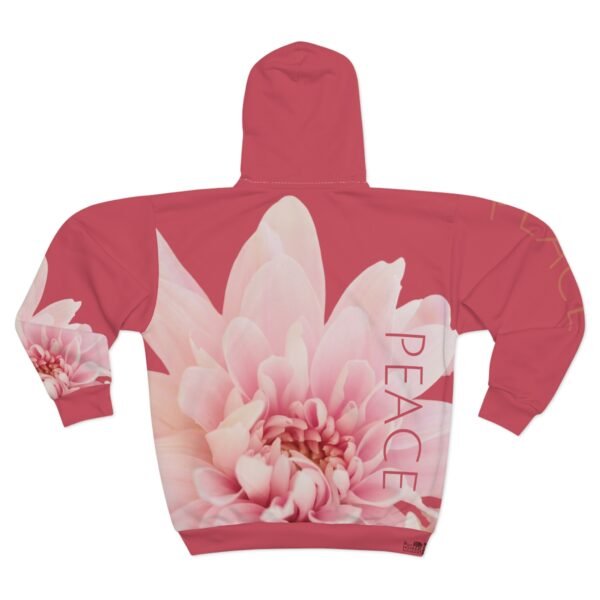 Floral Peace Unisex Zip Hoodie