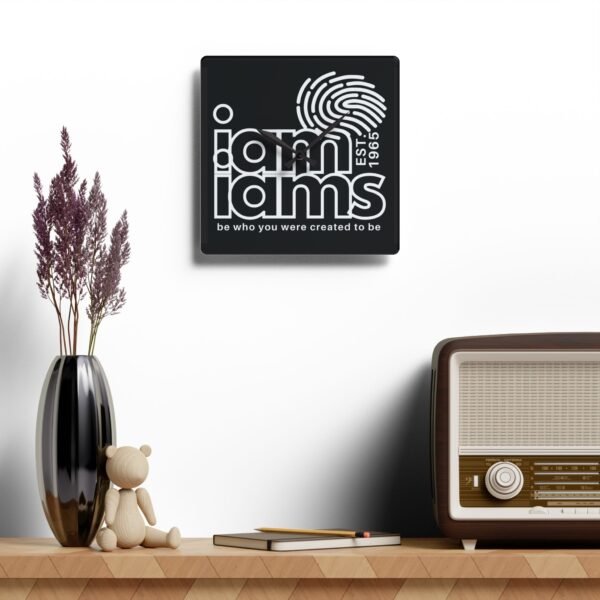 Acrylic Wall Clock - I Am I Am's Design