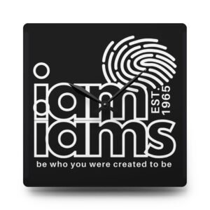 Acrylic Wall Clock - I Am I Am's Design