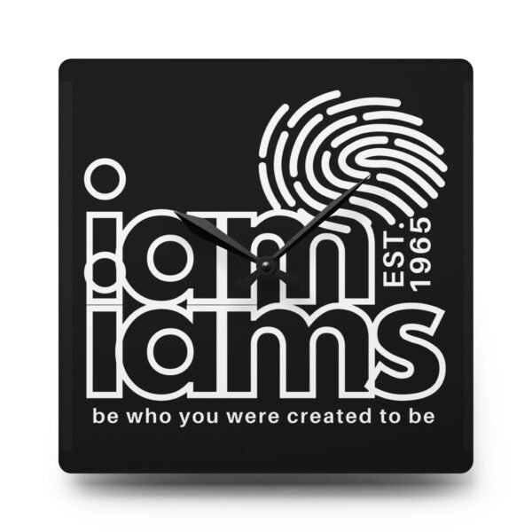Acrylic Wall Clock - I Am I Am's Design