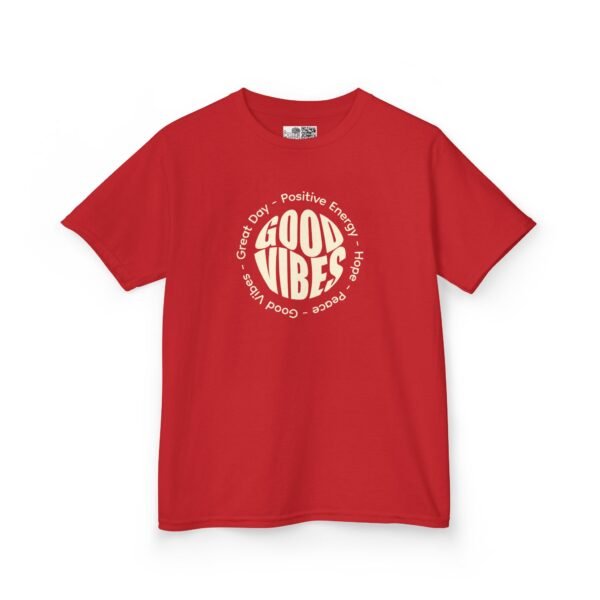 Kids Good Vibes Tee, Positive Energy T-Shirt for Boys and Girls, Fun Kids Apparel, Birthday Gift, Everyday Wear, Summer Style