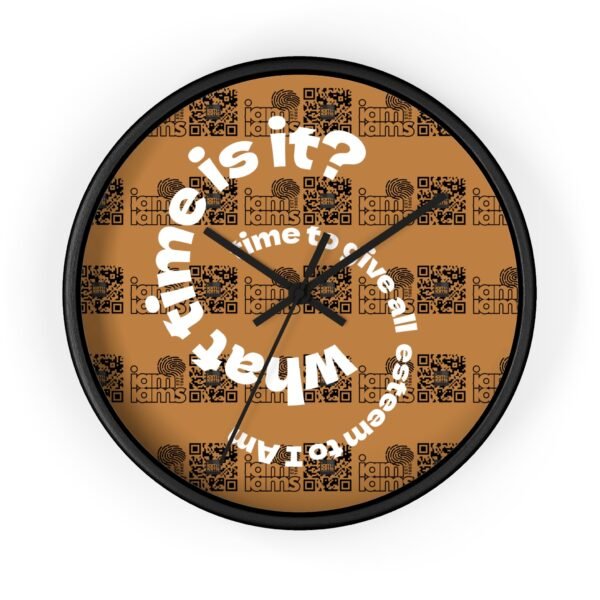 10182562088570549680_2048.jpeg Wall Clock - I Am Esteem Time
