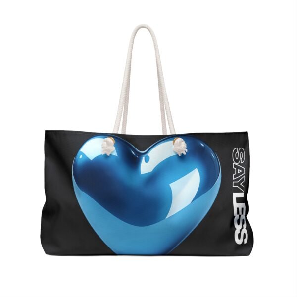 10463859721154725710_2048.jpeg Blue Heart LOVE SAYLESS Trendy Weekend Bag - Stylish Tote for Travel, Gym, Pool, Beach, Gifts, Outdoor Adventures