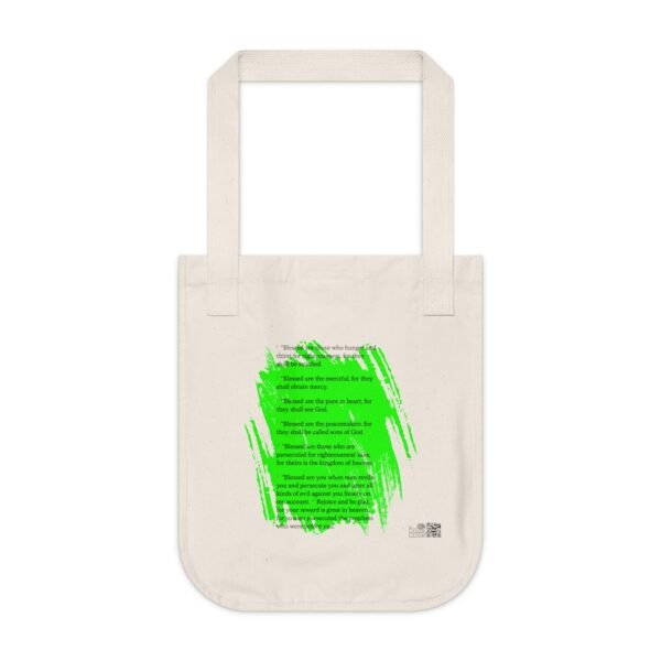 Smile Today Organic Canvas Tote Bag