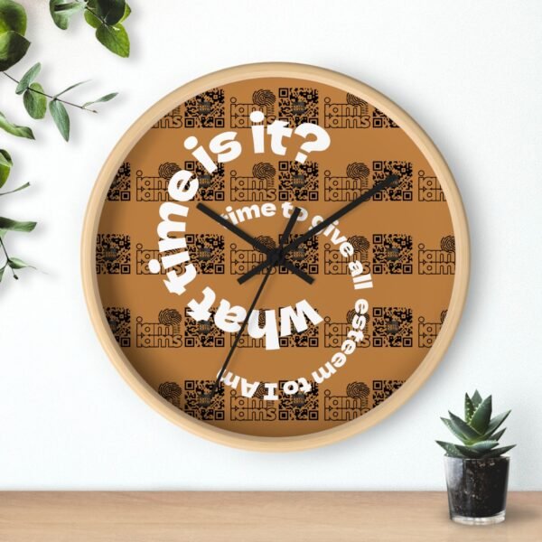 13942415085388661462_2048.jpeg Wall Clock - I Am Esteem Time