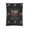 14712589667125959562_2048.jpeg Yah Got Me Comforter - Cozy Black Bedding for Peace & Joy, Inspirational Bedroom Decor, Gift for all occasions.