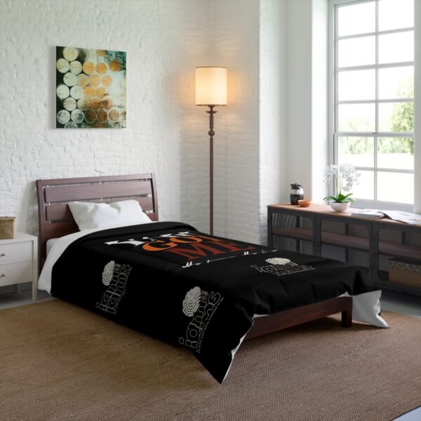 15110585998224034408_2048.jpeg Yah Got Me Comforter - Cozy Black Bedding for Peace & Joy, Inspirational Bedroom Decor, Gift for all occasions.