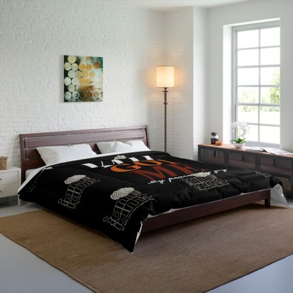 16961569833186663693_2048.jpeg Yah Got Me Comforter - Cozy Black Bedding for Peace & Joy, Inspirational Bedroom Decor, Gift for all occasions.