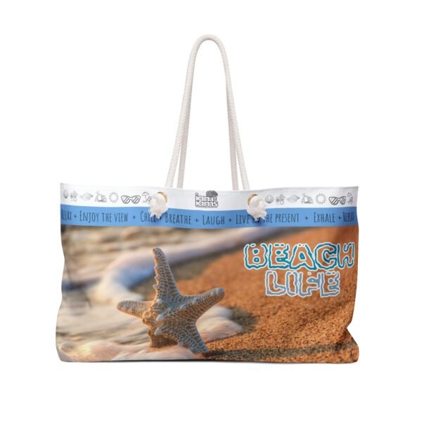 1791204845998431387_2048.jpeg Beach Life Weekender Bag, Travel Tote, Weekend Getaway Bag, Vacation Accessories, Summer Fun Bag, Stylish Storage Bag