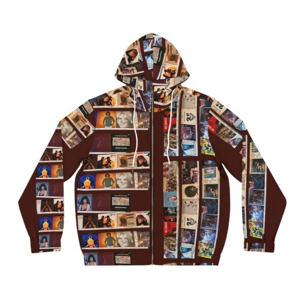 Now This Is Music Full-Zip Hoodie, Unique Graphic Sweatshirt, Vintage Music Apparel, Cozy Unisex Outerwear, Great Gift for Music Lovers