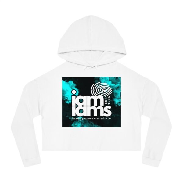 Women’s Cropped Hooded Sweatshirt - Unique I Am Designs for Empowerment, Casual Wear, Gift for Her, Birthday, Motivational Apparel