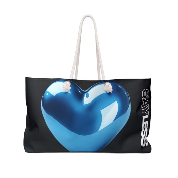 258898368171835039_2048.jpeg Blue Heart LOVE SAYLESS Trendy Weekend Bag - Stylish Tote for Travel, Gym, Pool, Beach, Gifts, Outdoor Adventures