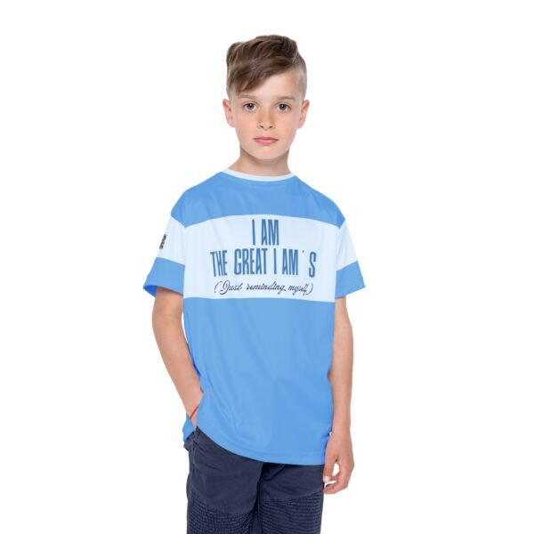 I Am The Great I Am’s, Youth Athletic Tee, Birthday Gift for Boys, Sports Team Apparel, Unique Kids Clothing