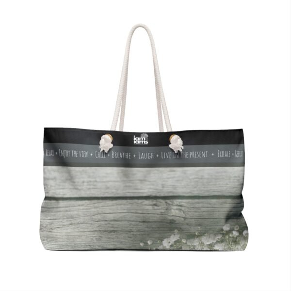 4399135352772806179_2048.jpeg Breath of Life Weekender Bag, Travel Tote, Weekend Getaway Bag, Vacation Accessories, Summer Fun Bag, Stylish Storage Bag