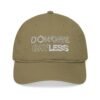 DO MORE SAYLESS Organic Embroidered Baseball Cap - Stylish, Eco-Friendly Gift for Fashion Lovers, Outdoor Adventures, Everyday Wear