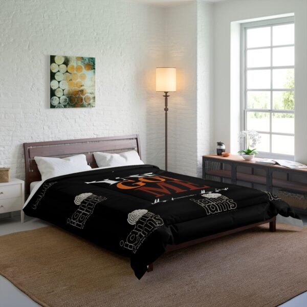 513020195878926050_2048.jpeg Yah Got Me Comforter - Cozy Black Bedding for Peace & Joy, Inspirational Bedroom Decor, Gift for all occasions.