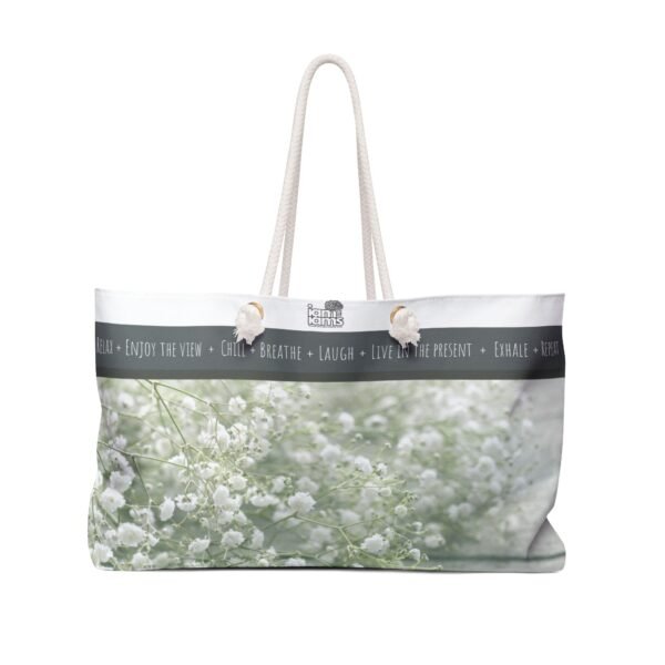 6965424642859377602_2048.jpeg Breath of Life Weekender Bag, Travel Tote, Weekend Getaway Bag, Vacation Accessories, Summer Fun Bag, Stylish Storage Bag