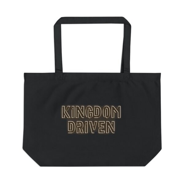 Large Eco Tote - Motivational Reusable Bag for Eco-Conscious Living, Perfect Gift for Earth Day, Shopping, Gifts, Retreats, Kingdom Driven