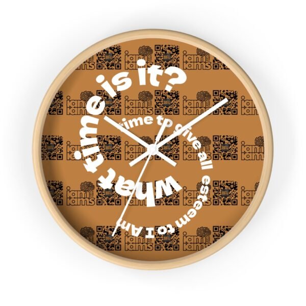 9291314749674993134_2048.jpeg Wall Clock - I Am Esteem Time