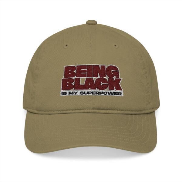 9929787772128140296_2048.jpeg BEING BLACK Organic Embroidered Baseball Cap - Stylish, Eco-Friendly Gift for Fashion Lovers, Outdoor Adventures, Everyday Wear