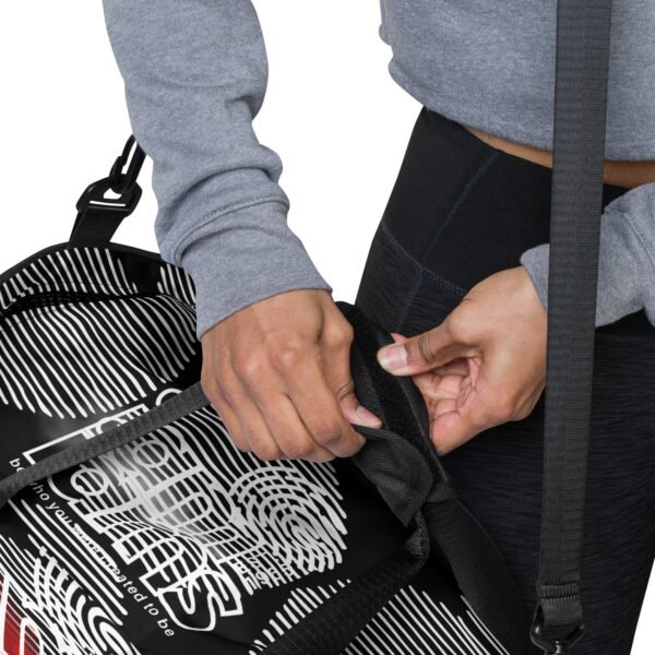 IAM IAMs Red Smoke on black -Duffle bag