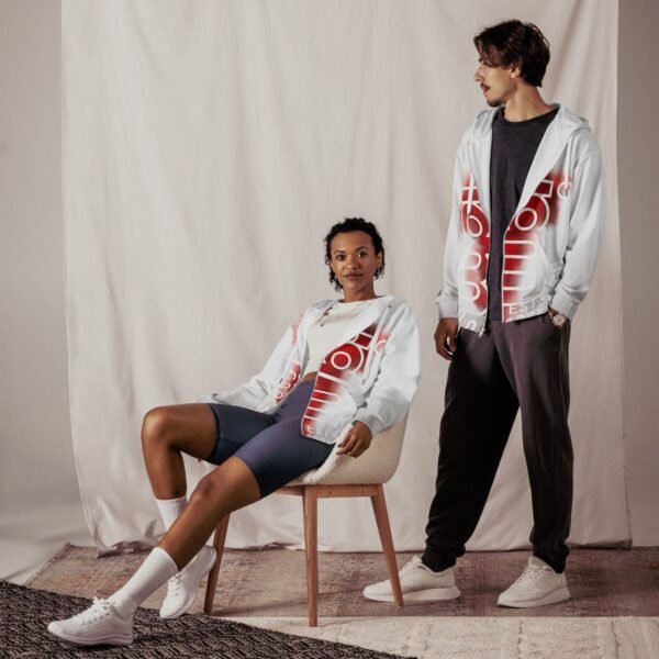 I Am IAms Red Smoke - Unisex zip hoodie