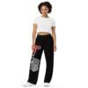 IAM IAMs Red Smoke on black - unisex wide-leg pants