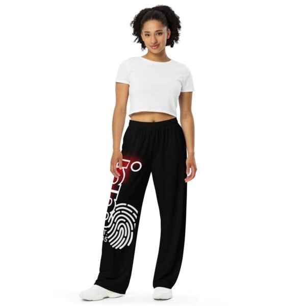 IAM IAMs Red Smoke on black - unisex wide-leg pants