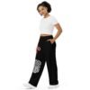 IAM IAMs Red Smoke on black - unisex wide-leg pants