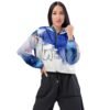 I Am IAms Blue Smoke Women’s cropped windbreaker
