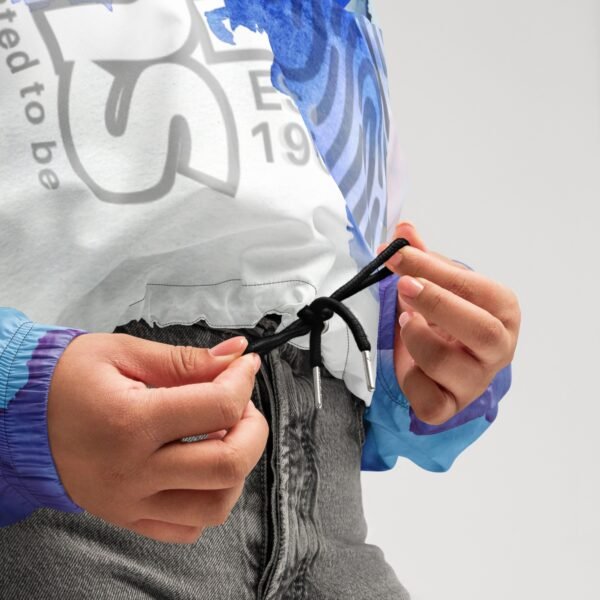 I Am IAms Blue Smoke Women’s cropped windbreaker