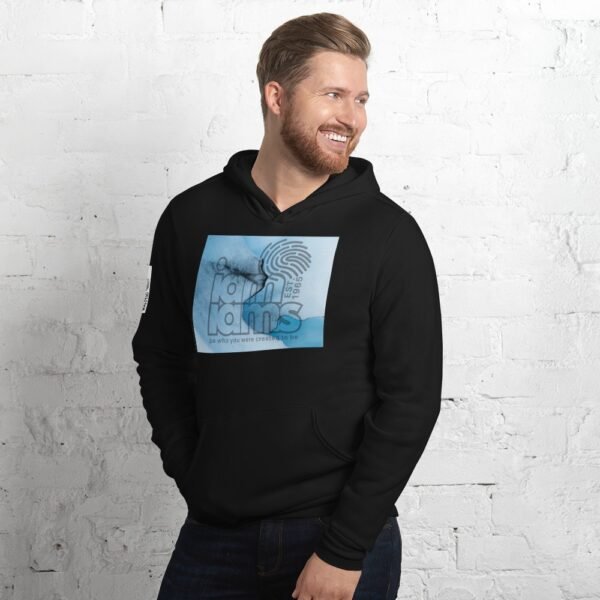 Unisex hoodie- I Am I AM Blue