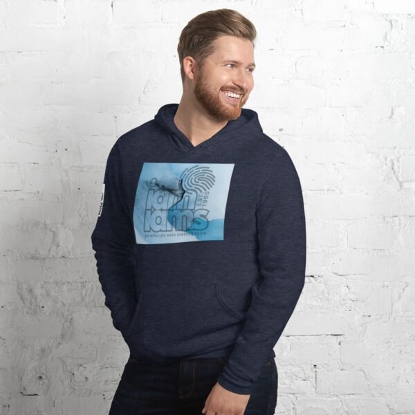 Unisex hoodie- I Am I AM Blue