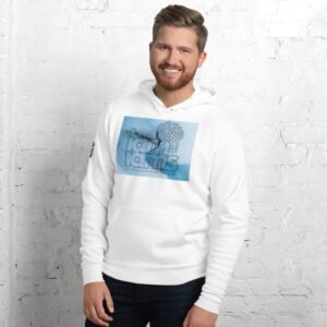 Unisex hoodie- I Am I AM Blue