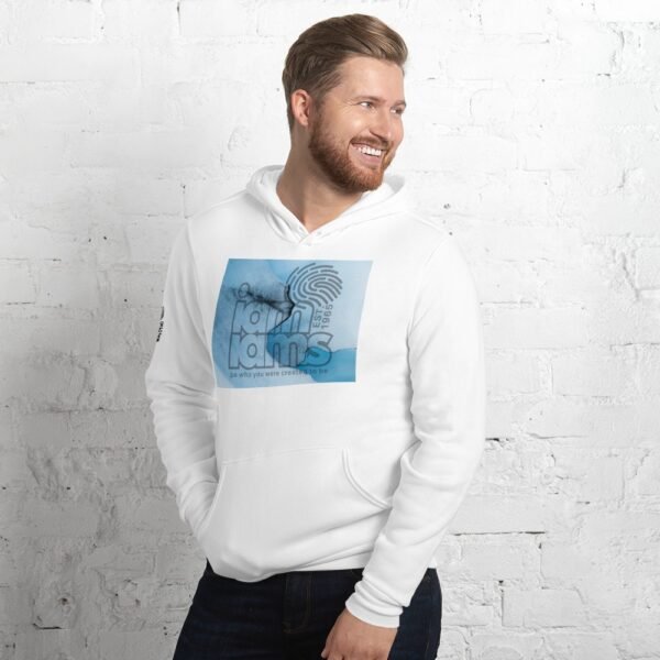 Unisex hoodie- I Am I AM Blue