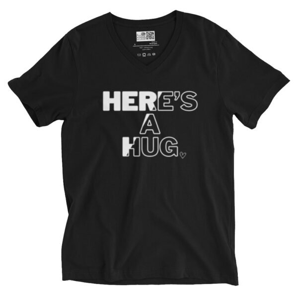 unisex-v-neck-tee-black-front-6986bc6f40fb6.jpg Here's A Hug