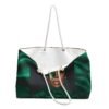 African - Nigerian Woman Portrait Weekender Bag | Green or Gold Hijab Travel Tote