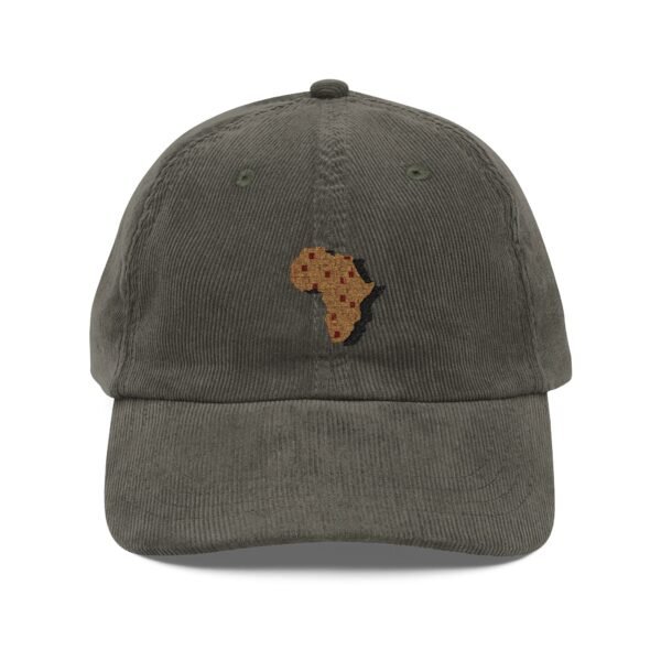 Africa Patchwork Embroidered Corduroy Cap