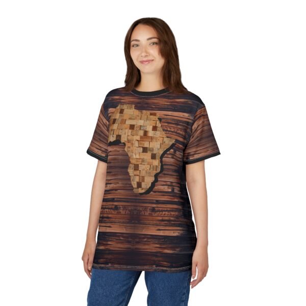 1348190188585277140_2048.jpeg Wood Mosaic Africa T-Shirt – Rustic Africa Map All-Over Print Tee