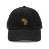 Africa Patchwork Embroidered Corduroy Cap