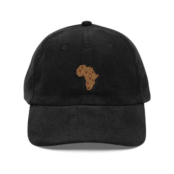 Africa Patchwork Embroidered Corduroy Cap