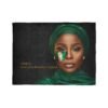 Africa More Than Beautiful Original Blanket | African Woman Portrait, Nigerian Flag Face Paint